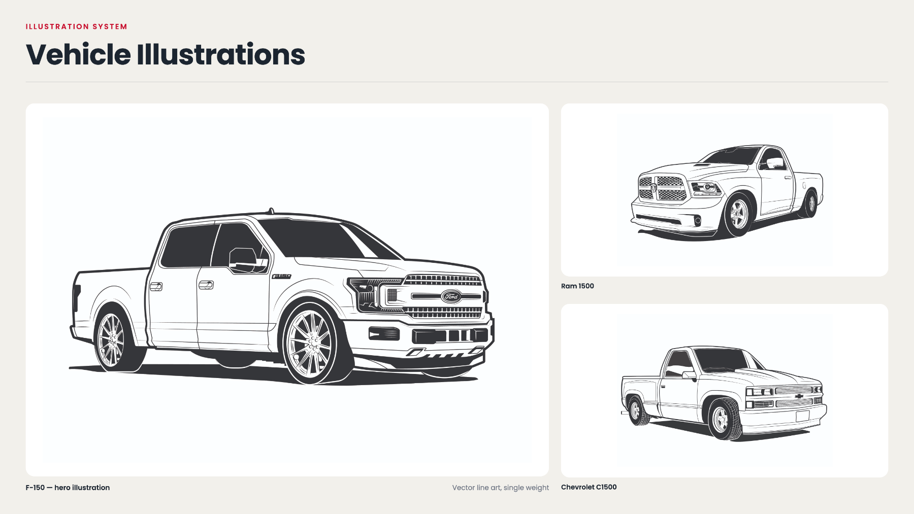IHC Suspension drawing standards — line weight and detail